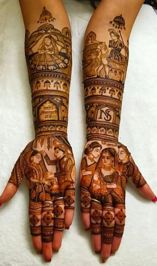 Harshda Mehandi art