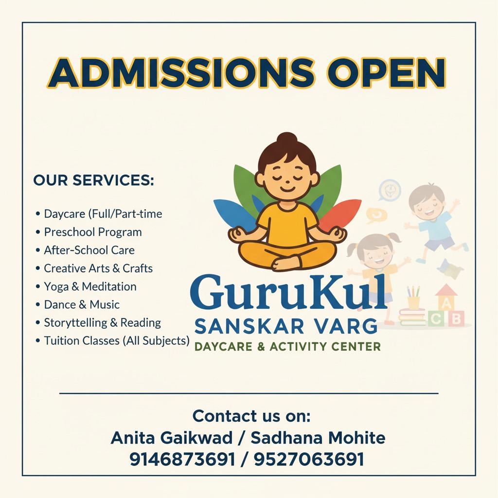 Gurukul Sanskar Varg n Day care activity center